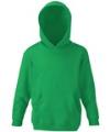 SS26B Kids Hooded Sweatshirt Kelly Green colour image